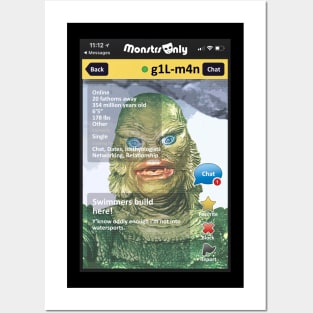 Monsters Only Monster Dating App g1L-m4n Posters and Art